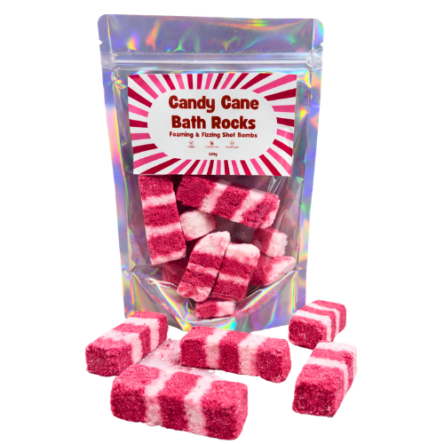 Candy Cane Bath Rocks