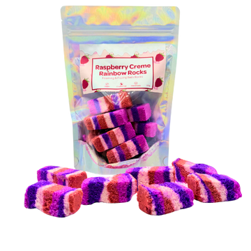 Raspberry Creme Bath Rocks