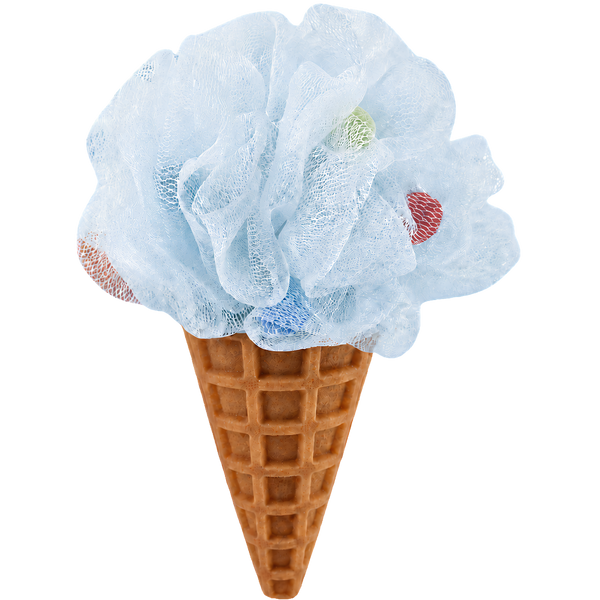 Blue Ice Cream Cone Sponge