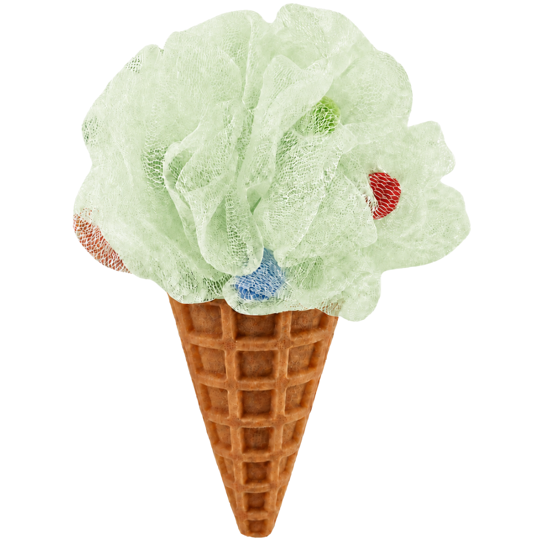 Green Ice Cream Cone Sponge