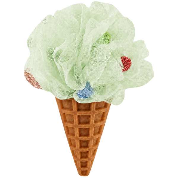 Green Ice Cream Cone Sponge