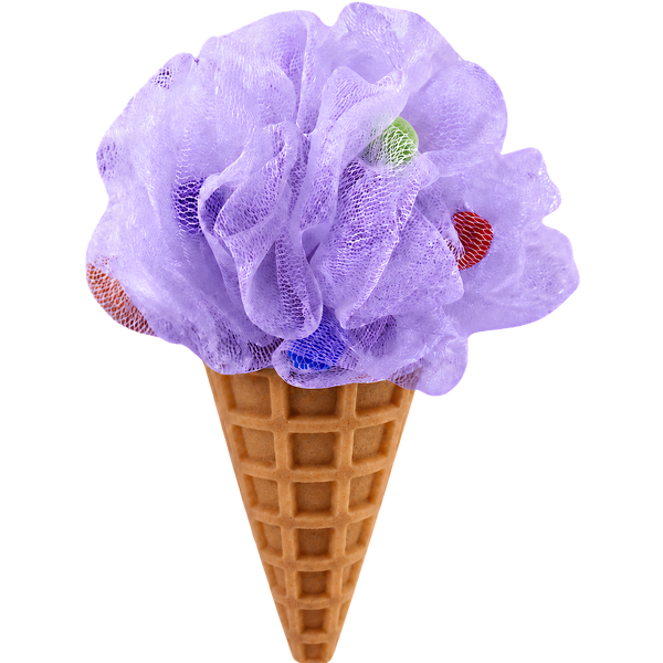 Purple Ice Cream Cone Sponge