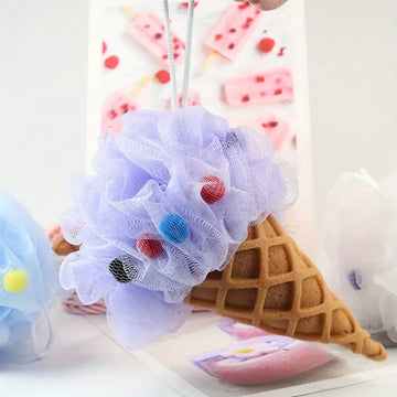 Purple Ice Cream Cone Sponge