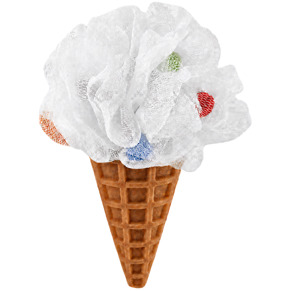White Ice Cream Cone Sponge